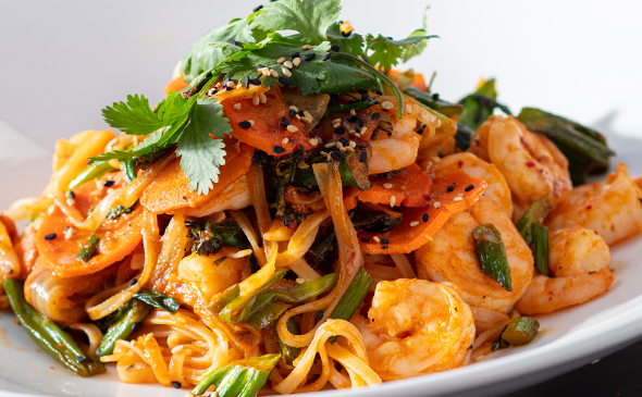 SESAME SHRIMP NOODLES